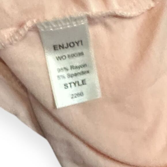 MICHAEL STARS Women’s Light Pink Racerback Tank Top One Size Style #2260 - Picture 5 of 6